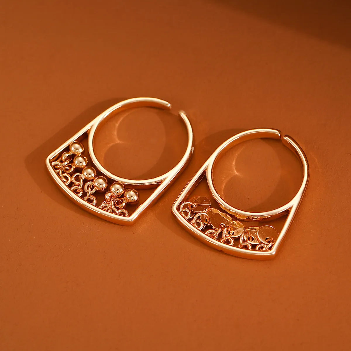 Copper Plating Geometric Open Rings