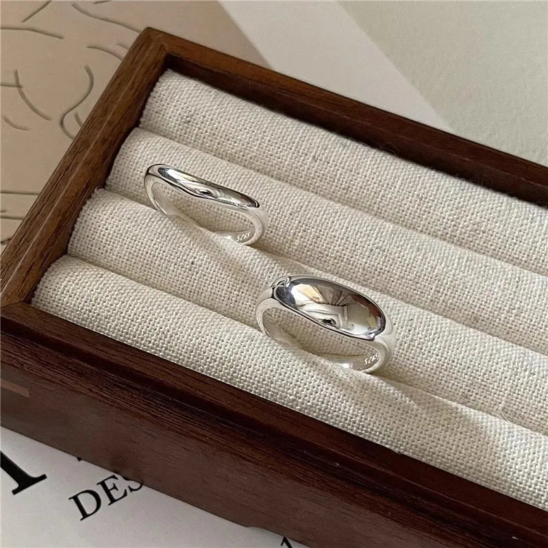 Copper Silver Plated Classic Style Plating Round Rings