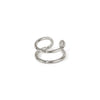 Copper Simple Korean Fashion Double-Layer Line Single Ear Clip Temperament Trend No Pierced Jewelry