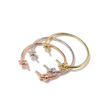 Copper Simple Style Classic Style Bow Knot Knot Bangle