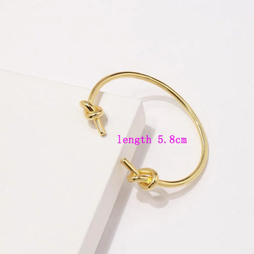 Copper Simple Style Classic Style Bow Knot Knot Bangle