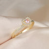 Copper Simple Style Classic Style Inlay Heart Shape Rhinestones Rings