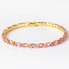 Copper Simple Style Inlay Round Zircon Bracelets