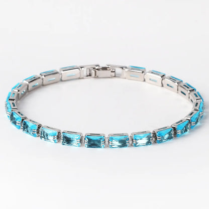 Copper Simple Style Inlay Round Zircon Bracelets