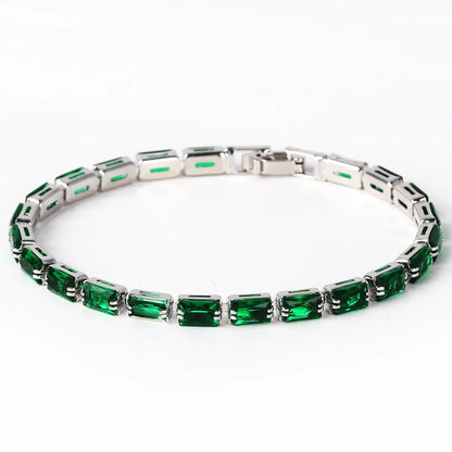 Copper Simple Style Inlay Round Zircon Bracelets