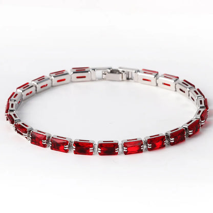 Copper Simple Style Inlay Round Zircon Bracelets