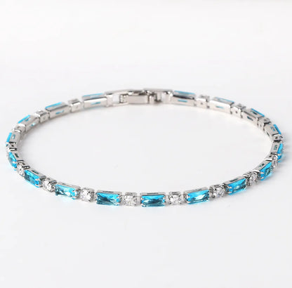 Copper Simple Style Inlay Round Zircon Bracelets