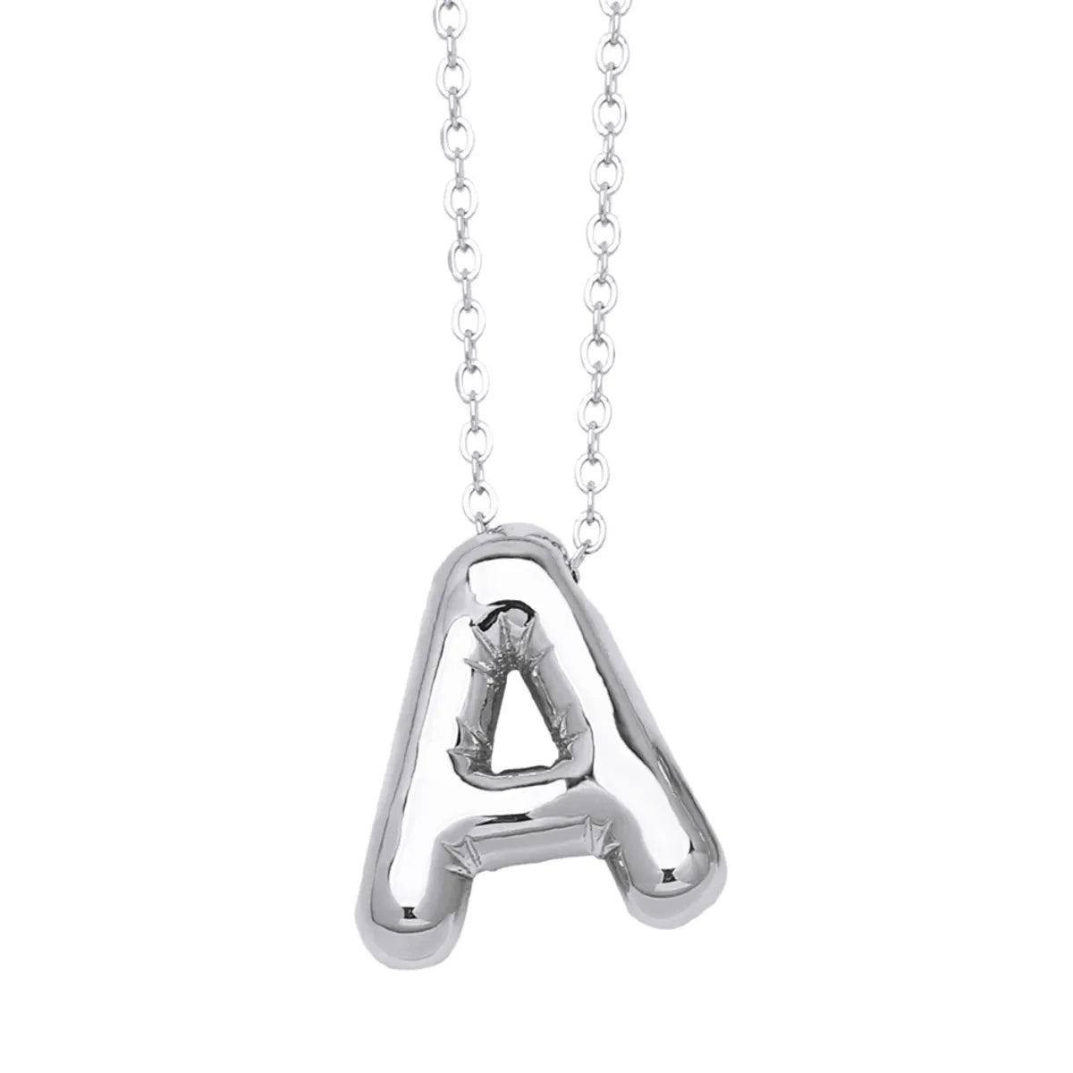 Copper Simple Style Letter Plating Necklace