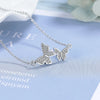 Copper Sweet Simple Style Shiny Hollow Out Inlay Butterfly Zircon Pendant Necklace