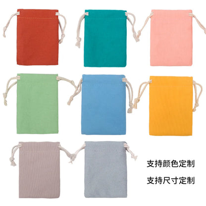 Cotton Printing Drawstring Packaging Storage Bag