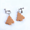 Cream Sandwich Biscuits Creative Bear Gingerbread Man Earrings