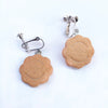 Cream Sandwich Biscuits Creative Bear Gingerbread Man Earrings