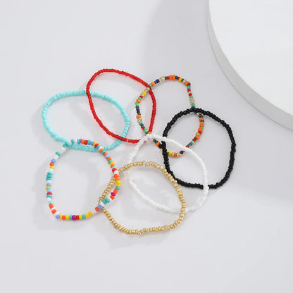 Creative And Fashionable Jewelry Bohemian Style Rice Bead Set Bracelet Color Jewelry Wholesale Gooddiy