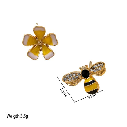 Creative Bee Flower Earrings