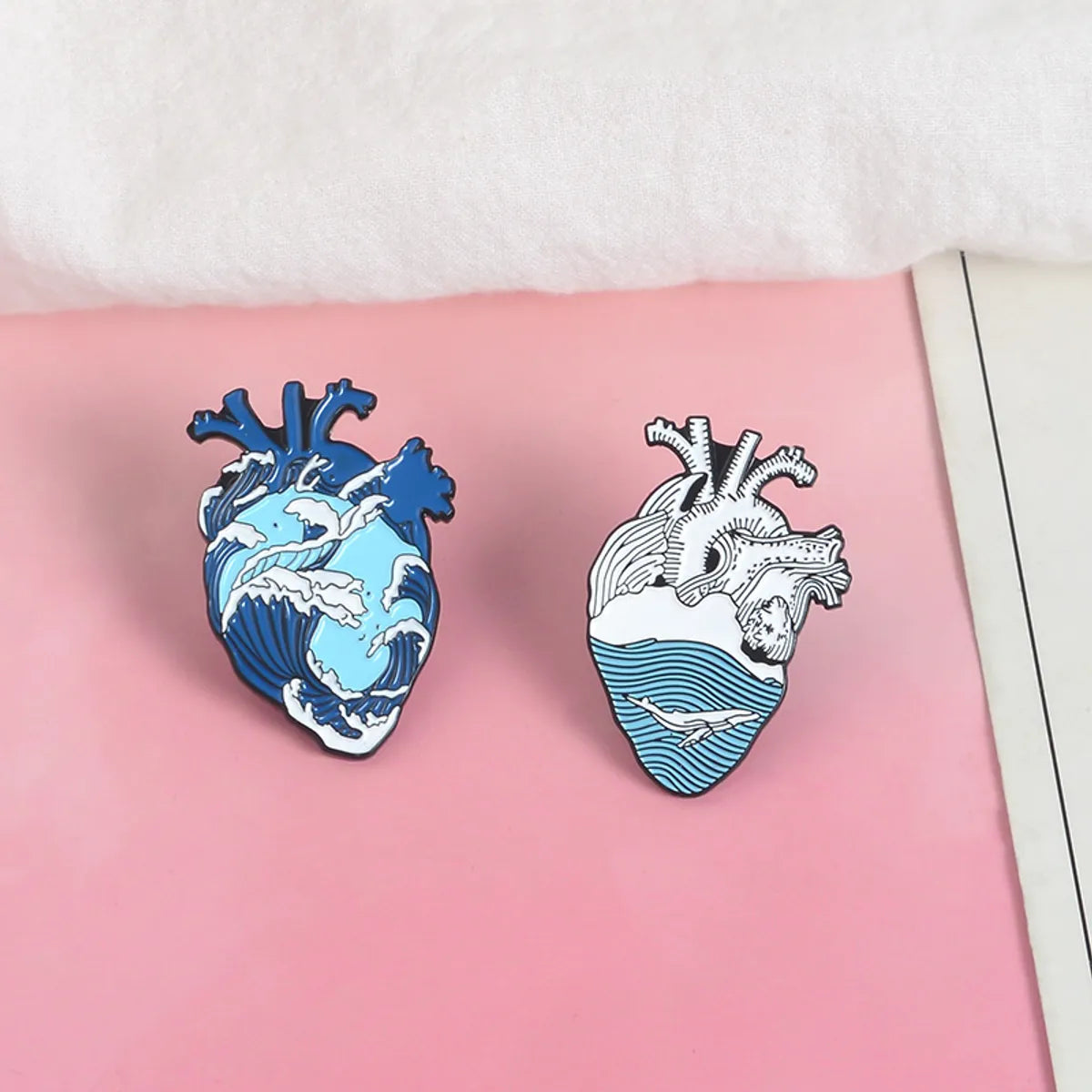 Creative Cartoon Cute Ocean Heart Series Alloy Brooch