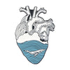 Creative Cartoon Cute Ocean Heart Series Alloy Brooch