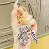 Creative Cartoon Diamond-Encrusted Bear Keychain Diamond Bear Pendant