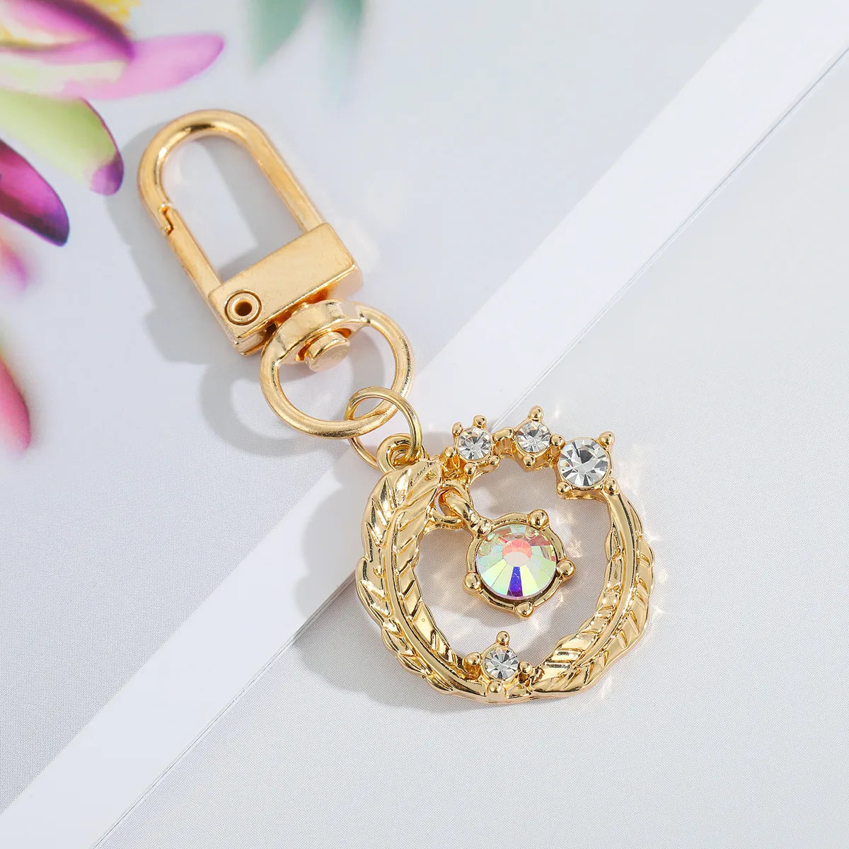 Creative Devil'S Eye Keychain Blue Eyes Key Ring Handbag Pendant Oil Dripping Eyes Door Latch Cross-Border Sold Jewelry