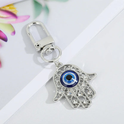 Creative Devil'S Eye Keychain Blue Eyes Key Ring Handbag Pendant Oil Dripping Eyes Door Latch Cross-Border Sold Jewelry