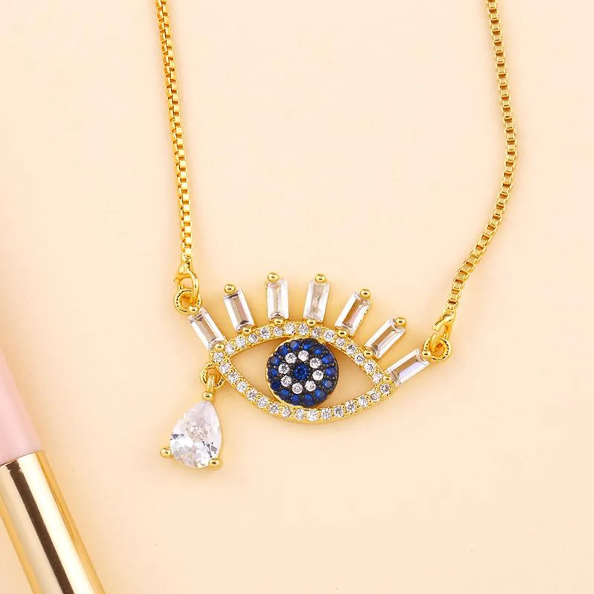 Creative Fashion Shiny Full Zircon Necklace Nhas130643