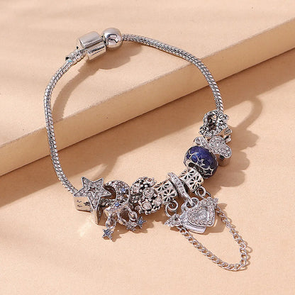 Creative Fashion Star Moon Heart Chain Bracelet