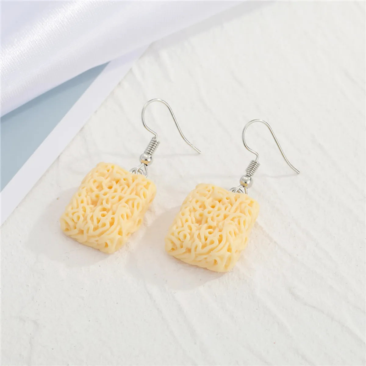 Creative Funny Simulation Instant Noodle Earrings