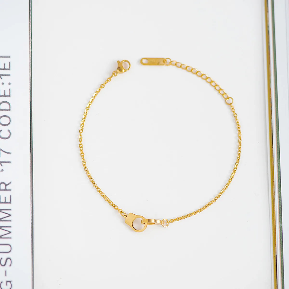 Creative Geometric Stainless Steel Thin Chain Bracelet Wholesale