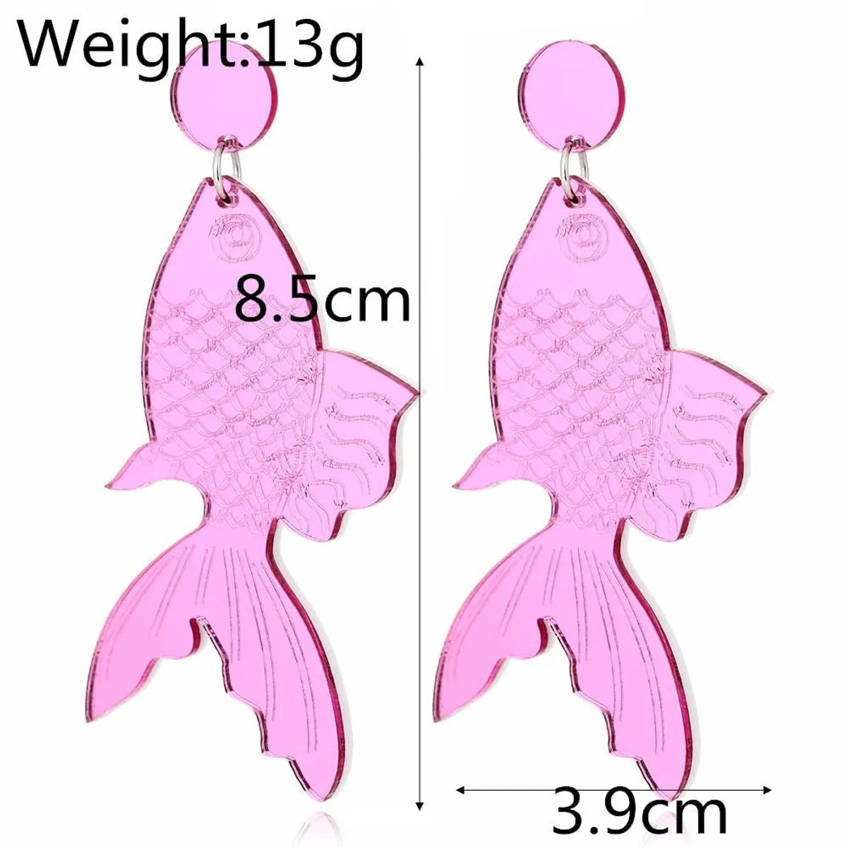 Creative Handmade Earrings Creative Personality Retro Jewelry Goldfish Koi Earrings Female