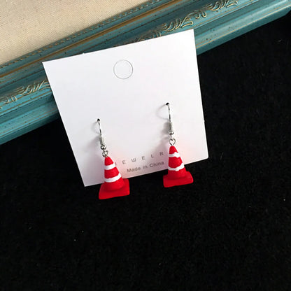 Creative Mini Road Cone Funny Interesting Ear Clips Wholesale