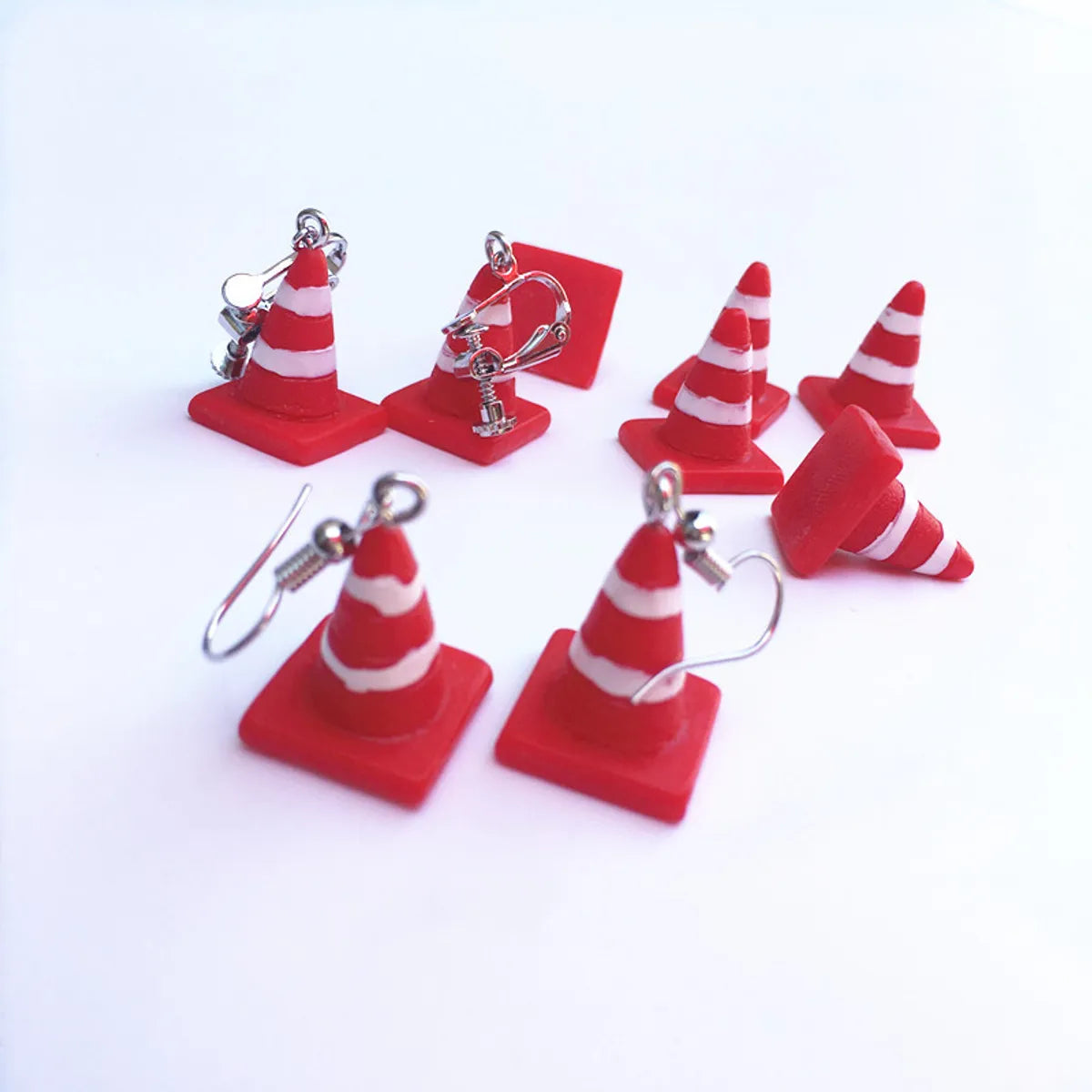 Creative Mini Road Cone Funny Interesting Ear Clips Wholesale