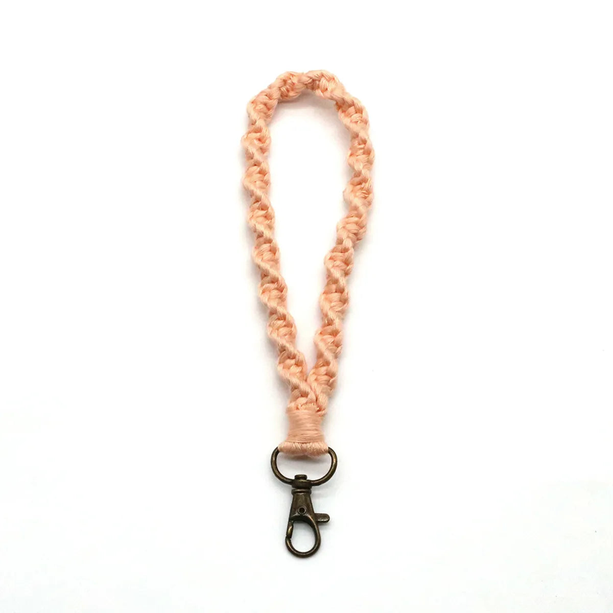 Creative New Cotton String Braided Bracelet Keychain Nordic Style Practical Business Gift Small Pendant Car Key Hanging