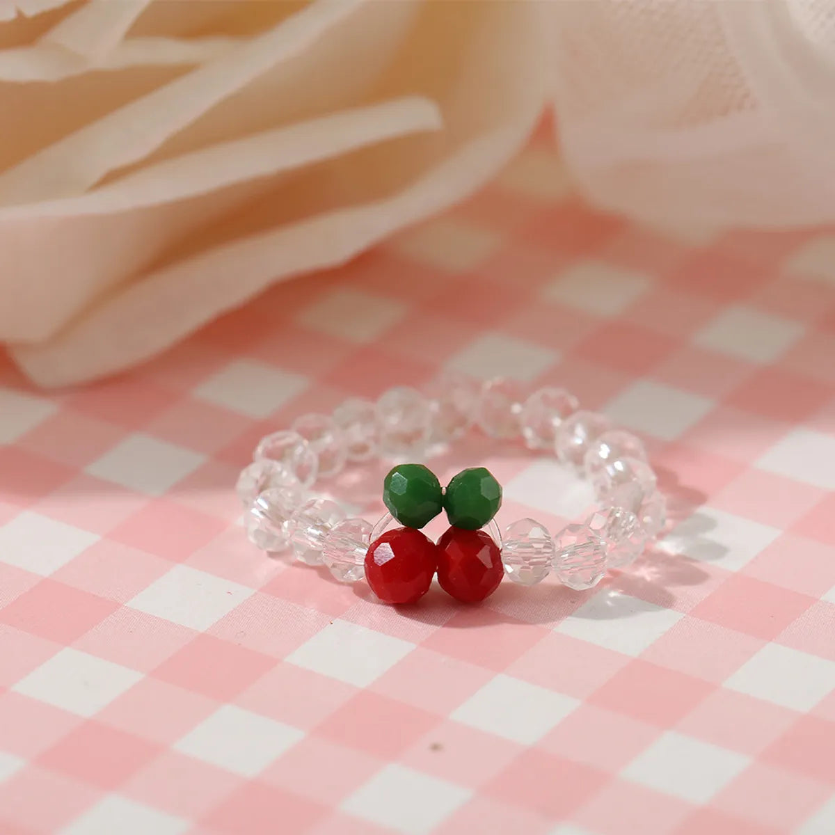 Creative New Elastic Crystal Bead Ring