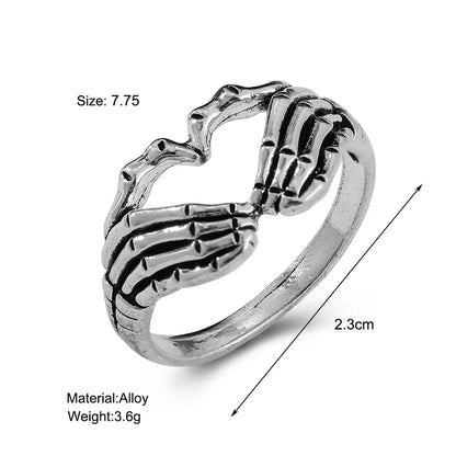 Creative Retro Fashion Personality Ring Punk Style Hell Ghost Finger Ring