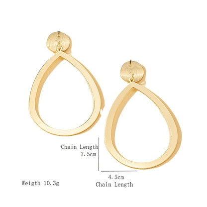 Ins Style Luxurious Lady Geometric Alloy Women's Earrings