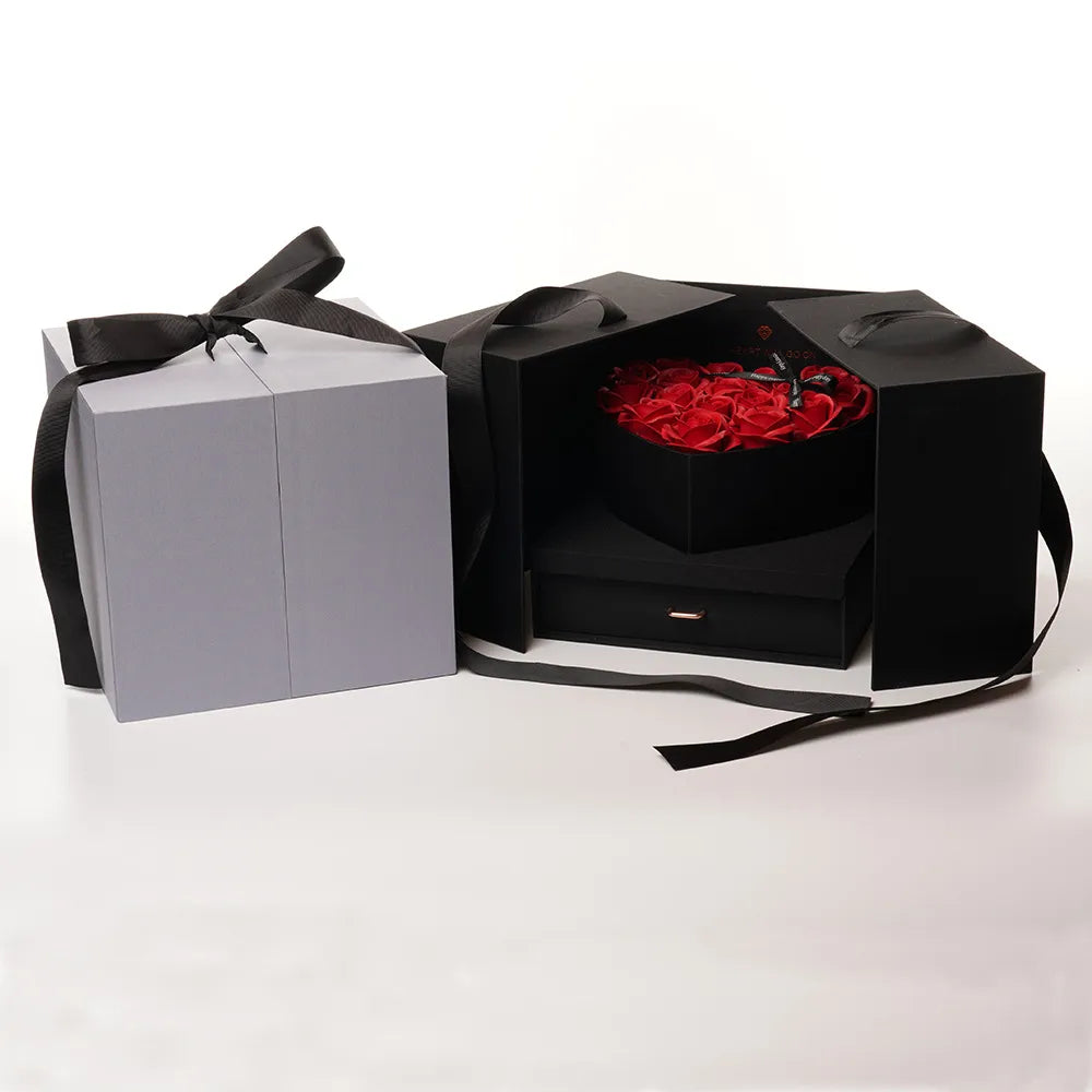 Creative Romantic Rose Double Door Soap Flower Gift Box