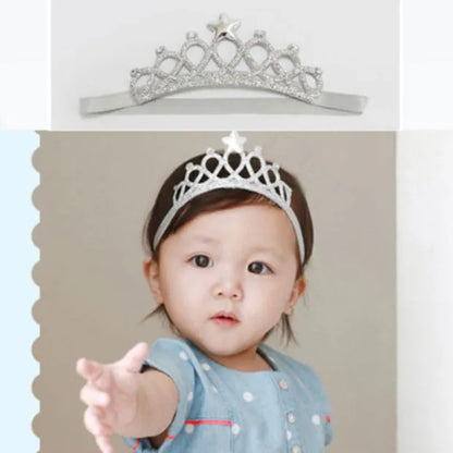 Baby Hair Band Crown  Children'S Hair Accessories Baby Hair Band Girl'S Headdress 100 Days Full Moon Birthday