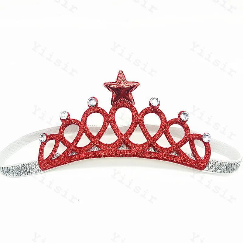 Baby Hair Band Crown  Children'S Hair Accessories Baby Hair Band Girl'S Headdress 100 Days Full Moon Birthday