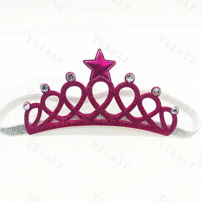 Baby Hair Band Crown  Children'S Hair Accessories Baby Hair Band Girl'S Headdress 100 Days Full Moon Birthday