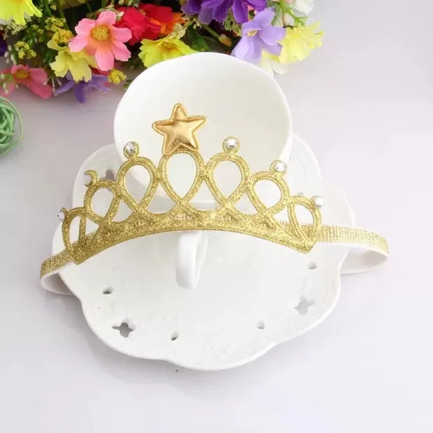 Baby Hair Band Crown  Children'S Hair Accessories Baby Hair Band Girl'S Headdress 100 Days Full Moon Birthday