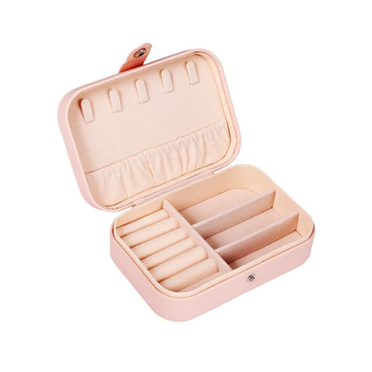 Cross-Border Earring Storage Box Pu Necklace Earring Ring Jewelry Storage Box Jewelry Box Portable Jewelry Box Wholesale