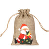 For Christmas Linen Bags Christmas Candy Gifts Drawstring Linen Bags Spot Linen Bag Wholesale