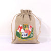 For Christmas Linen Bags Christmas Candy Gifts Drawstring Linen Bags Spot Linen Bag Wholesale