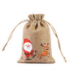 For Christmas Linen Bags Christmas Candy Gifts Drawstring Linen Bags Spot Linen Bag Wholesale