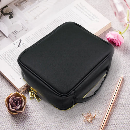 Hot Sale High-Looking Travel Portable Cosmetic Bag Large Capacity PU Leather Cosmetic Case Cosmetic Bag