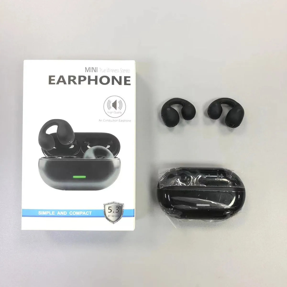 Wireless Clip-On 5.3 Bluetooth Headset Tws Non-In-Ear Sports Clip