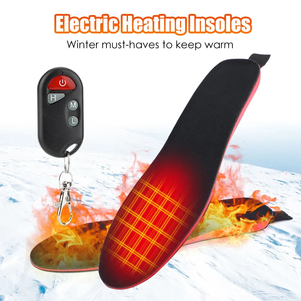 Cross-Border Large Size Warmed Insole Household Intelligent Temperature Control Electric Heating Insole Lithium Battery Can Be Cut Feet Warmer