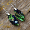 New Bohemian Emperor Stone Leaf Pendant Earrings  Popular  Jewelry Jewelry