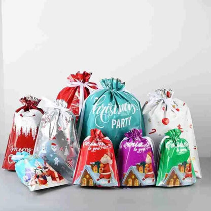 New Christmas Halloween Gift Bag Santa Claus Drawstring Bags Candy Packaging Bag Gift Bag