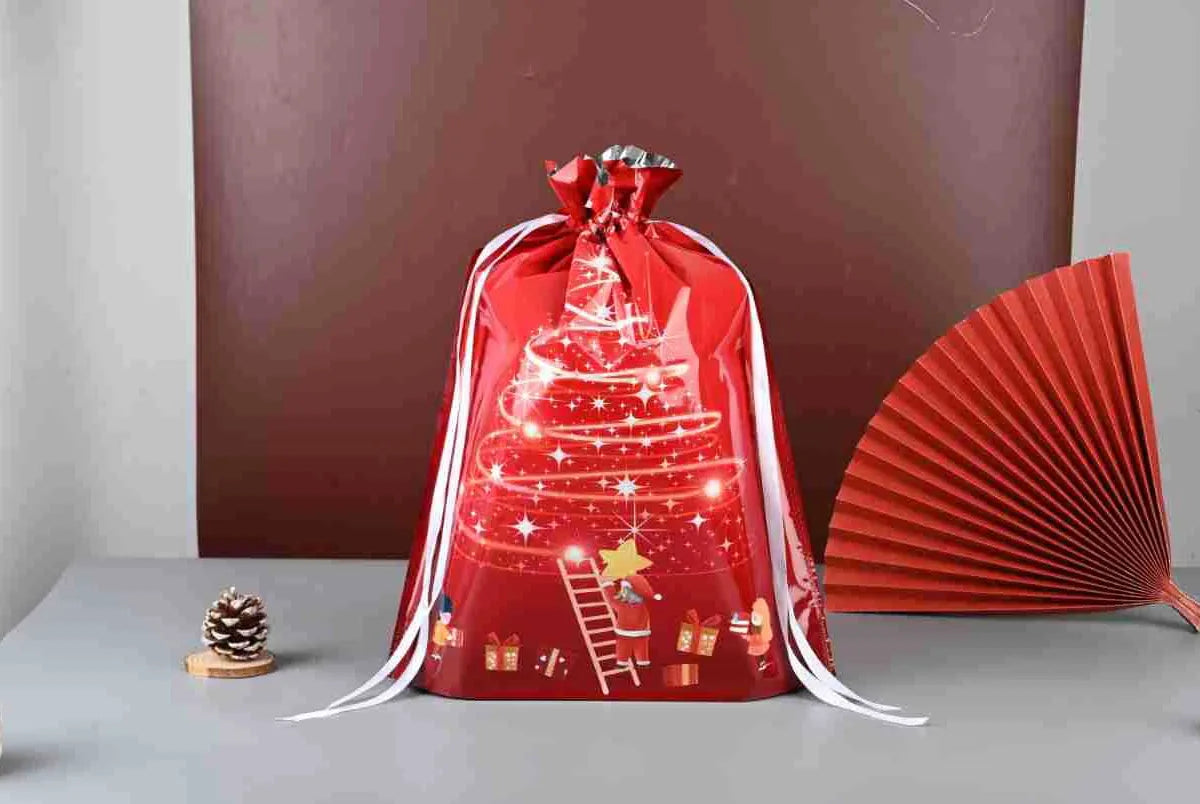 New Christmas Halloween Gift Bag Santa Claus Drawstring Bags Candy Packaging Bag Gift Bag