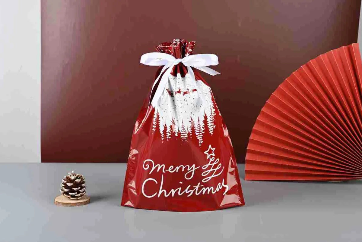 New Christmas Halloween Gift Bag Santa Claus Drawstring Bags Candy Packaging Bag Gift Bag